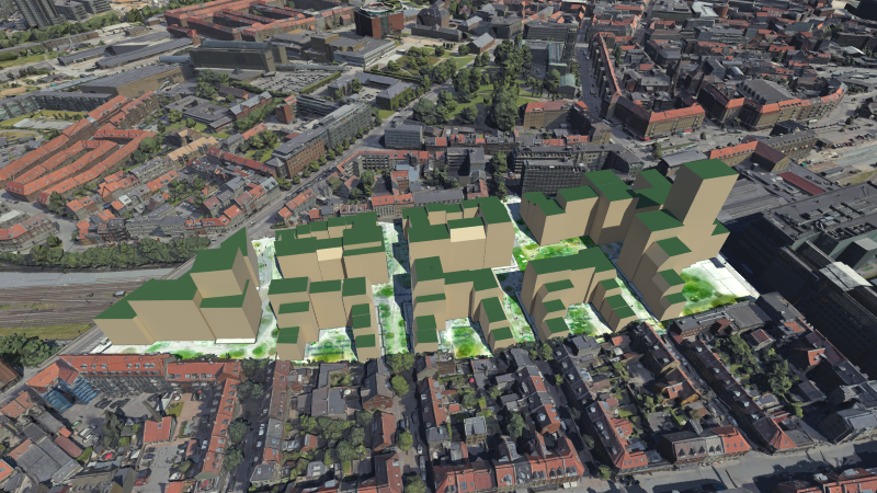 Overdækning af banegraven